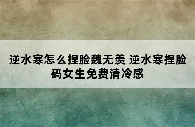 逆水寒怎么捏脸魏无羡 逆水寒捏脸码女生免费清冷感